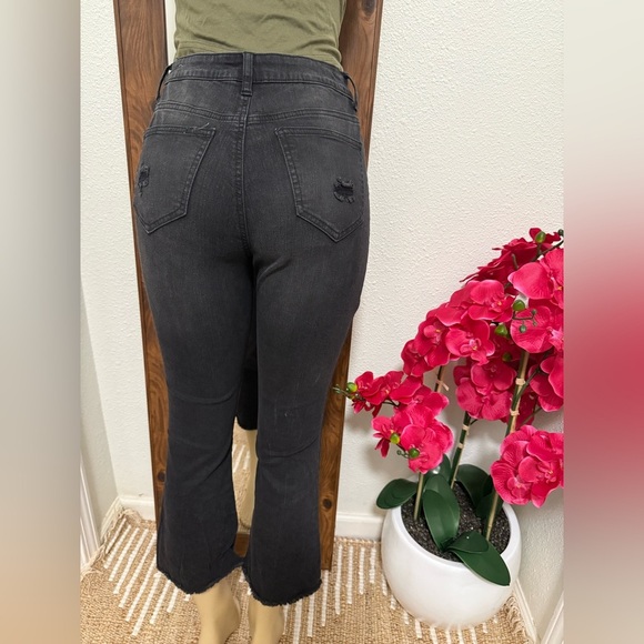 NOBO Black Crop Flare Jeans Modern Style - Picture 3 of 6